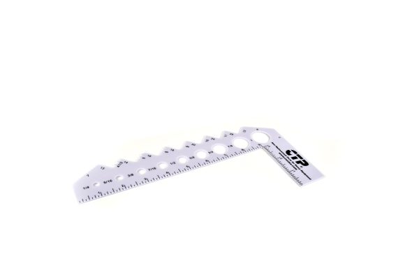 Lgauge-Inch (White) Nut And Bolt Measuring Gauge