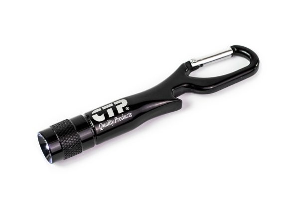 Black Mini Flashlight Keychain