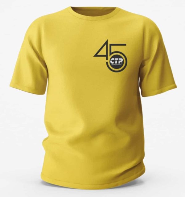 Small 45TH Anniversary T-Shirt Yellow